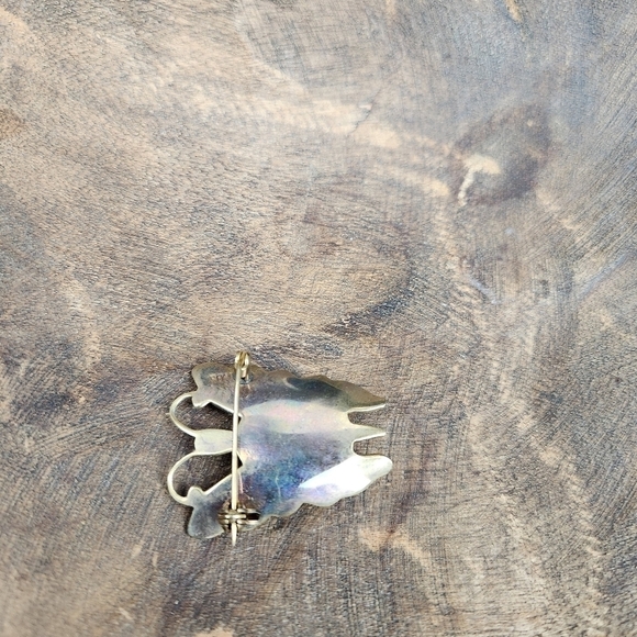 Vintage Damascene Butterfly Brooch - Picture 4 of 6